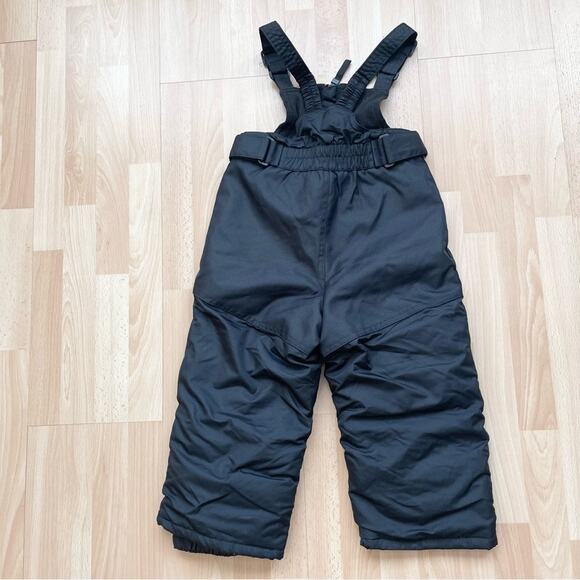 Cat & Jack Kids Black Snow Bib Overalls Pants Kids size 2T - Picture 6 of 6